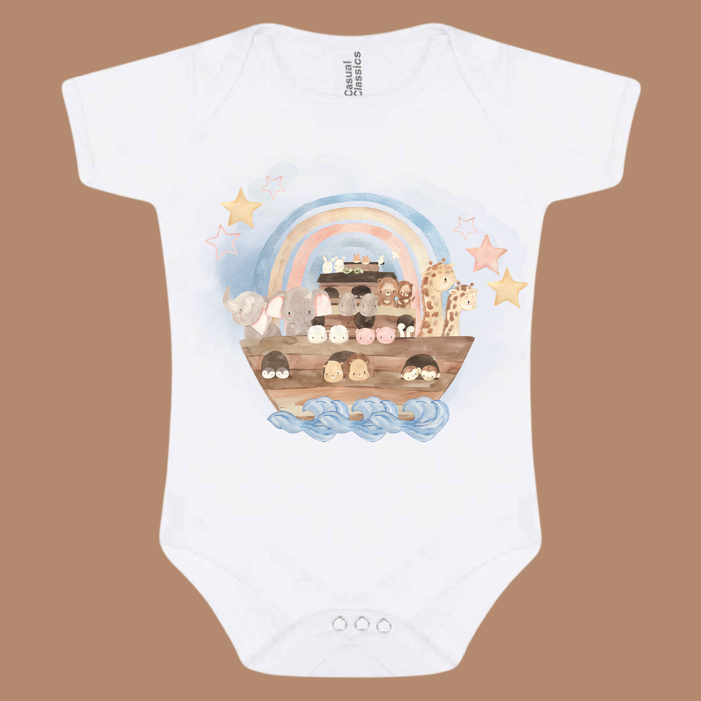 Noah’s Ark Animals Baby Vest / Body Suit - Baby Outfit - Baby Gift